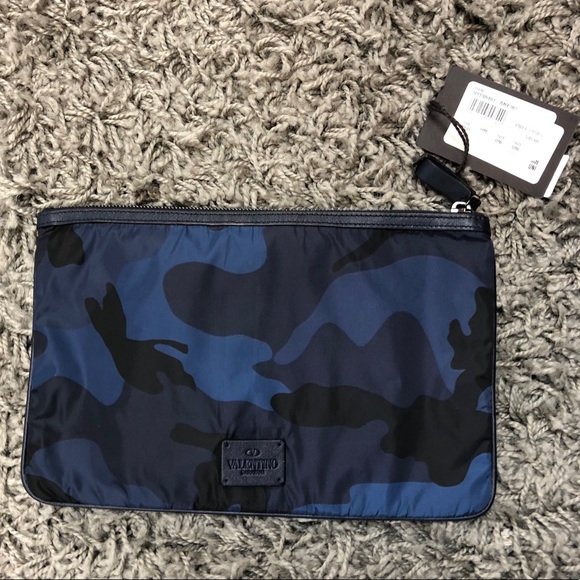 valentino camouflage clutch